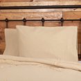 thumbnail image 1 of VHC Brands Burlap Vintage Farmhouse Standard Pillow Case Set of 2 Tan Distressed Appearance Cotton Solid Color Rectangle Bedroom Decor, 1 of 6