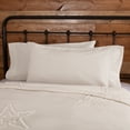 thumbnail image 1 of VHC Brands Burlap Natural Solid Color Cotton Farmhouse Bedding King Sham, Pillowcase Set 21x40, Antique White, 1 of 6