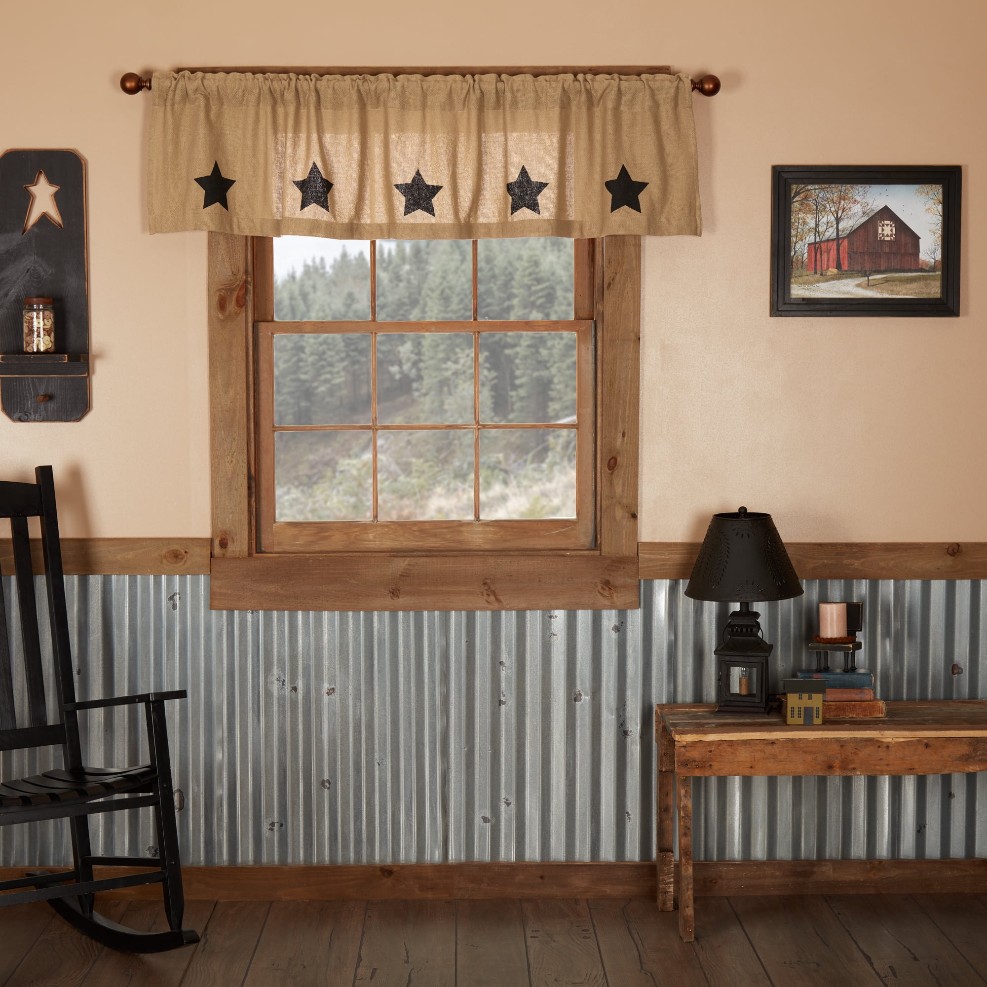 VHC Brands Burlap Valance