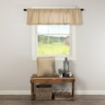 thumbnail image 1 of VHC Brands Burlap Vintage Window Curtain Topper Valance, Beige, 16x60, 1 of 8