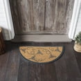 thumbnail image 1 of VHC Brands Buzzy Bees Coir Rug Half Circle 16.5x33, 1 of 5