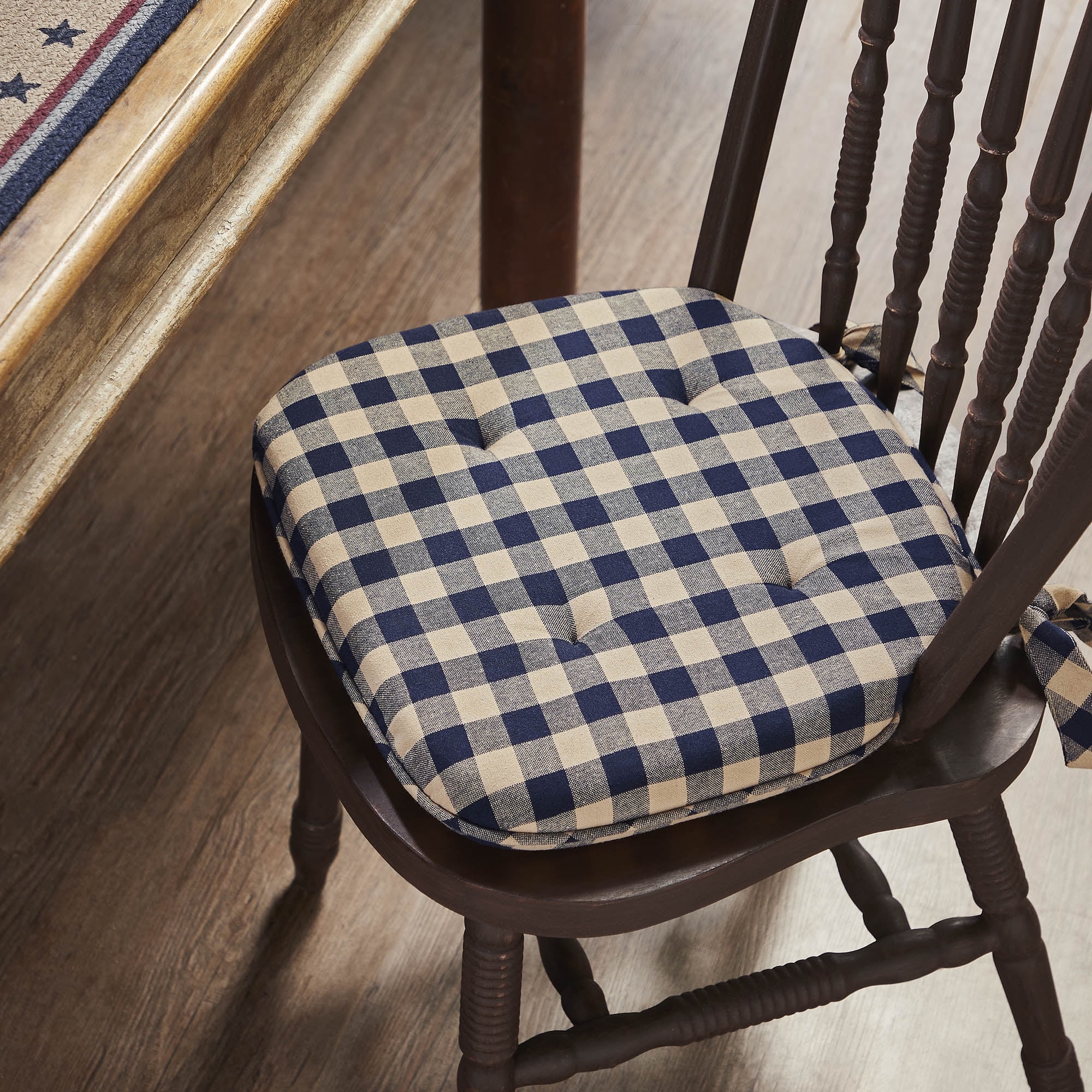 VHC Brands Chair Pad 16.5x18, Cotton Dining Room, Kitchen Chair Pads ...