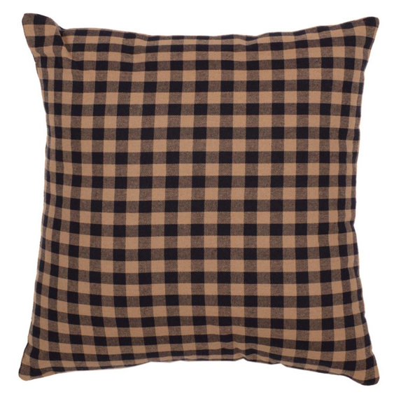 VHC Brands Checkered Fabric Throw Pillow