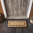 thumbnail image 1 of VHC Brands Coir Welcome Door Mat, Entry Rug, with PVC Backing, for Indoor Outdoor Use, Connell Collection, Rectangle 17x36 Doormat, Primitive Stars, Natural, 1 of 6