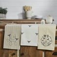 thumbnail image 1 of VHC Brands Cotton Kitchen Towel set of 3, Distressed Appearance, Tea Towel, Dish Towels, Buzzy Bees Collection, Rectangle 28x19, Vintage Yellow, 1 of 3