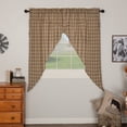 thumbnail image 1 of VHC Brands Cotton Prairie Short Window Curtain Panel Set, Tan (2 Panels), 1 of 7