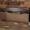 thumbnail image 1 of VHC Brands Crosswoods Plaid Cotton Primitive Bedding King Pillow Case Set of 2, Natural Tan, 1 of 6