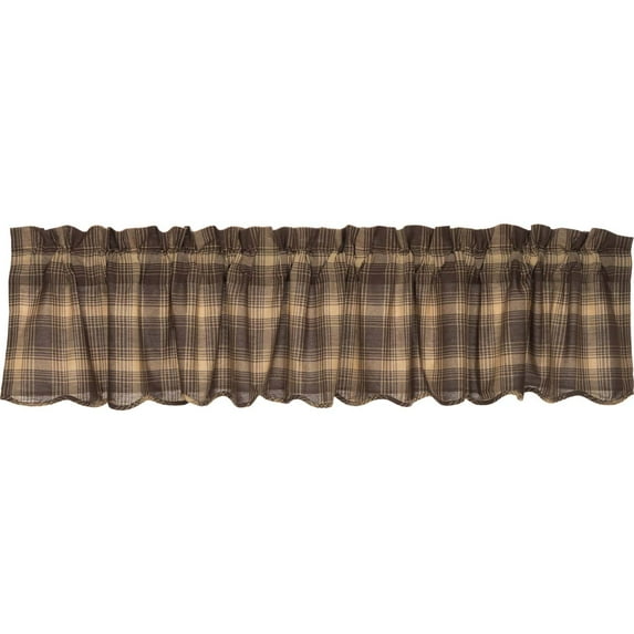 VHC Brands Dawson Star Lined Scalloped Valance