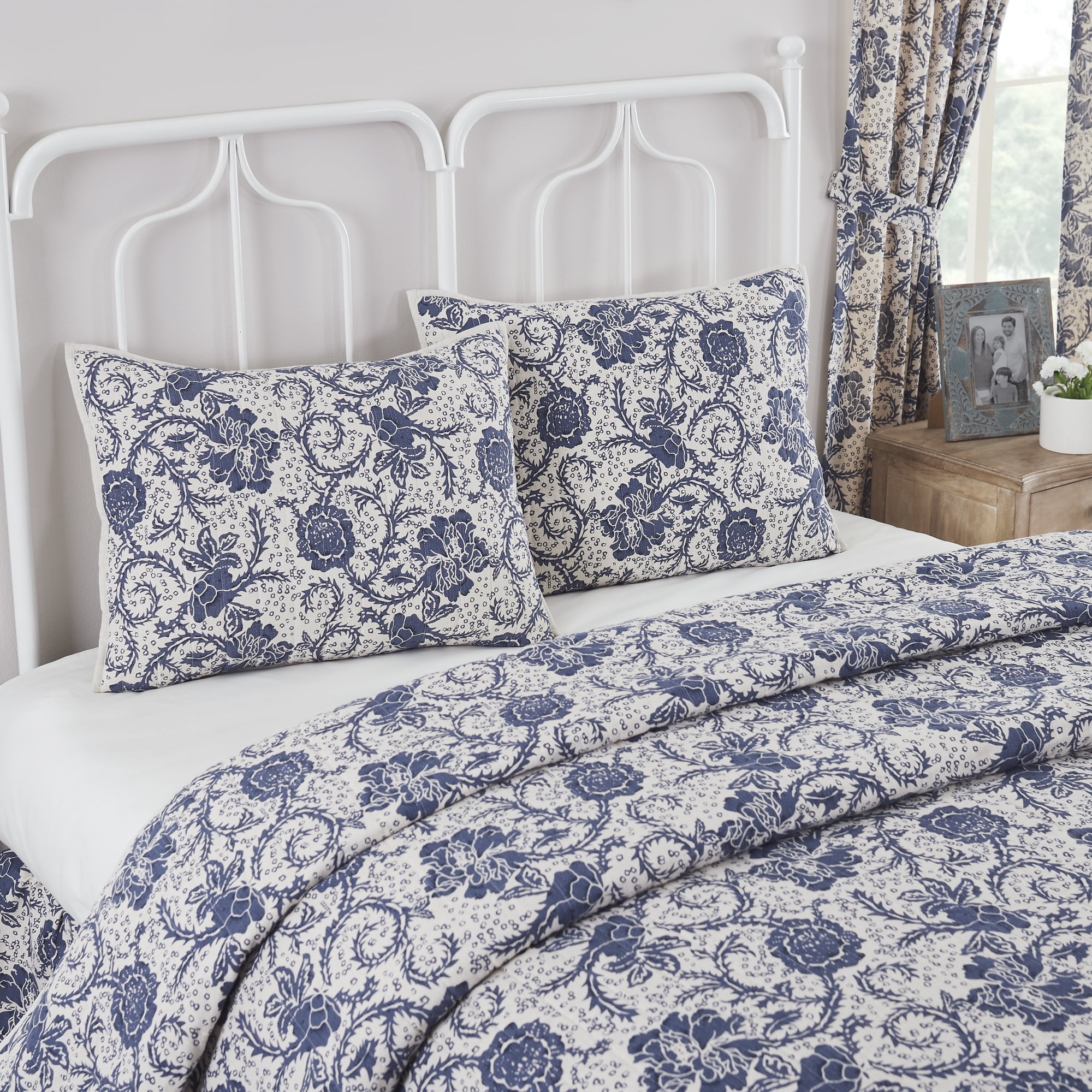 VHC Brands Dorset Farmhouse Quilted Bed Sham - Thumbnail 4