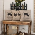 thumbnail image 1 of VHC Brands Farmhouse Pillows & Throws - Sawyer Mill Tan Cow 18" x 18" Pillow, 18x18, Charcoal Grey, 1 of 6