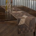 thumbnail image 1 of VHC Brands Farmhouse Star Cotton Primitive Tabletop Kitchen Patchwork 13x72 Runner, Charcoal Black, 1 of 6