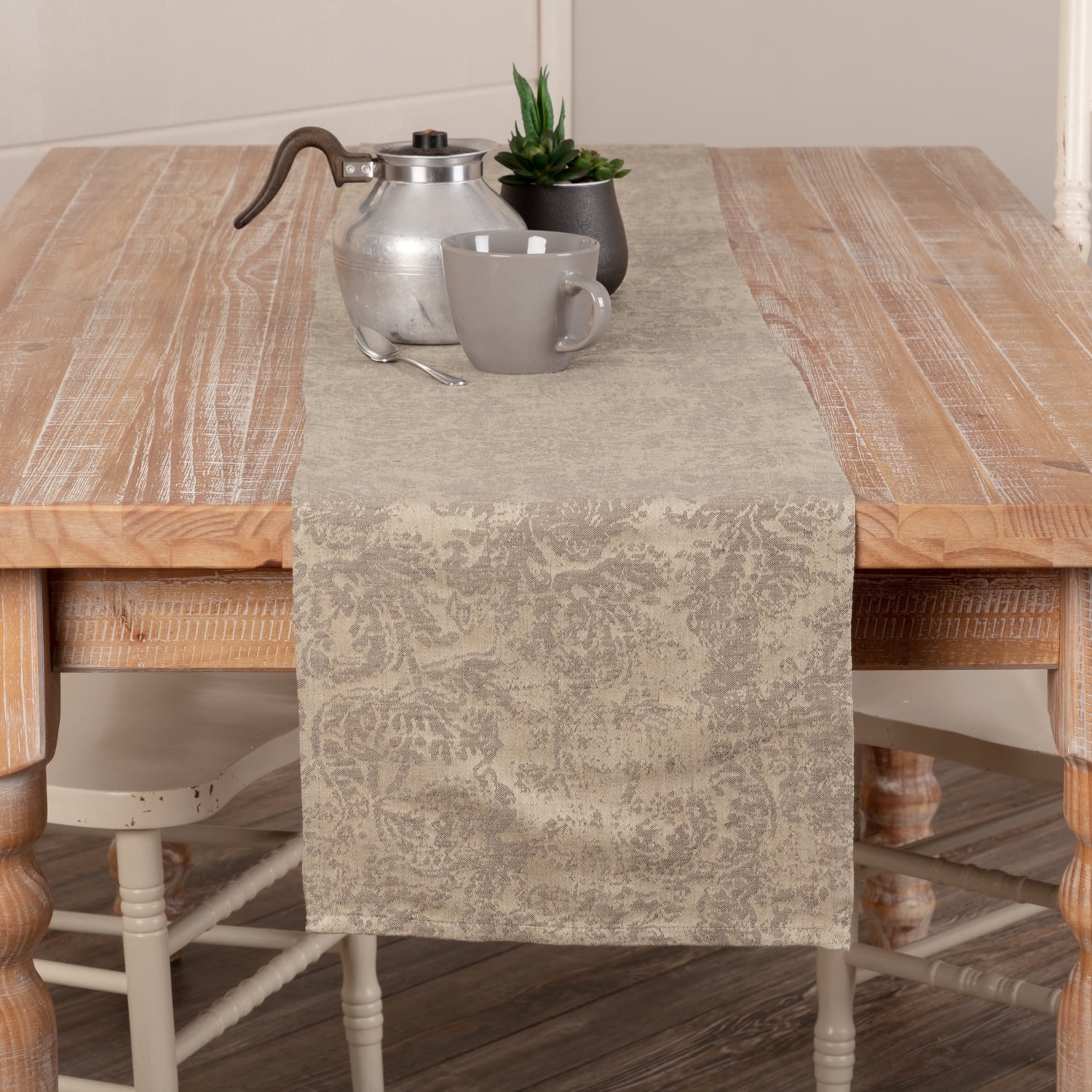 Rebecca Tan Cotton Vintage Farmhouse Table Runner 13x90