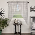 thumbnail image 1 of VHC Brands Annie Buffalo Check Curtain Prairie Panels, Gray, 63x36x18, Set of 2, 1 of 7