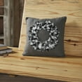 thumbnail image 1 of VHC Brands Finders Keepers Fabric Wreath Pillow 14x14, 1 of 3