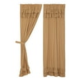 thumbnail image 1 of VHC Brands Flax Cotton Window Curtain Farmhouse Set, Khaki Tan (2 Panels), 1 of 5
