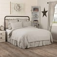 thumbnail image 1 of VHC Brands Hatteras Seersucker Ticking Striped Cotton Americana Bedding Pre-Washed King Coverlet, Quilt 105x95, Denim Blue, 1 of 7