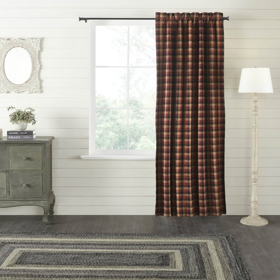 VHC Brands Heritage Farms Primitive Check Blackout Panel 84x40