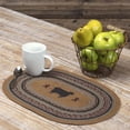 thumbnail image 1 of VHC Brands 34056 Heritage Farms Sheep Jute Oval Placemat, 12 x 18 in. - Set of 6, 1 of 4