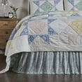 thumbnail image 1 of VHC Brands Jolie, Farmhouse Bed Skirt Dust Ruffle, Floral, Twin, Blue & Green, 39x76x16, 1 of 1