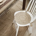 thumbnail image 1 of VHC Brands Jute Chair Pad, Jute Dining Room, Kitchen Chair Pads, Seat Cushion with Ties, Natural Jute Collection, Round 15x15, Natural, 1 of 3