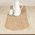 thumbnail image 1 of VHC Brands Jute Farmhouse Tabletop Kitchen Oval 13x90 Runner, Natural Tan, 1 of 5