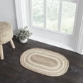 thumbnail image 1 of VHC Brands Jute Rug Oval with Pad, Natural and Crème, 20x31, 1 of 6