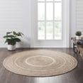 thumbnail image 1 of VHC Brands Jute Rug with Pad, Natural & Cr, 1 of 6