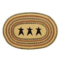 thumbnail image 1 of VHC Brands 10117 24 x 36 in. Kettle Grove Oval Shape Stencil Star Braided Jute Rug, 1 of 2