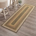 thumbnail image 1 of VHC Brands Kettle Grove, Braided Jute Runner Rug, Non-Skid Pad, Rectangle, Tan & Black, 24x78, 1 of 11