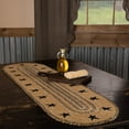 thumbnail image 1 of VHC Brands Kettle Grove Primitive Stars Border Table Jute Runner Stenciled Textured Jute 13x48, 1 of 2