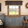 thumbnail image 1 of VHC Brands Kettle Grove Window Curtain, Valance Block Border, Black, 16x60, 1 of 5