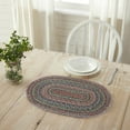 VHC Brands Multi Braided Farmhouse 13"x19" Placemat Green Textured Jute
