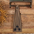 thumbnail image 1 of VHC Brands Navy Star Button Loop Kitchen Towel Country Rustic Design, Navy and Tan, 1 of 11