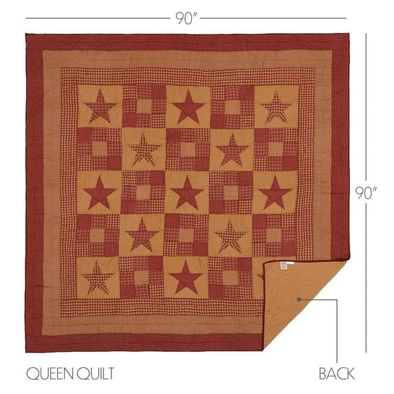 VHC Brands Ninepatch Star Quilt