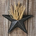 thumbnail image 1 of VHC Brands Patriotic Faceted Metal Star Black Wall Hanging w/Pocket 12x12, Independence Day Decor, American Star with display pocket, Distressed Appearance Metal Wall Hanging, Star Shape, Charcoal, 1 of 6
