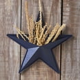thumbnail image 1 of VHC Brands Patriotic Faceted Metal Star Navy Wall Hanging w/Pocket 12x12, Independence Day Decor, American Star with display pocket, Distressed Appearanc Wall Hanging, Star Shape, Navy, 1 of 6
