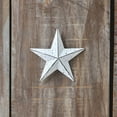 thumbnail image 1 of VHC Brands Patriotic Faceted Metal Star White Wall Hanging 4x4, Independence Day Decor, American Star Design, Distressed Appearance Metal Wall Hanging, Star Shape, Country, Matte White, 1 of 6