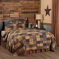 thumbnail image 1 of VHC Brands Patriotic Patch 3 Piece Queen Quilt Set Country Patchwork Design, Deep Red and Navy, 1 of 10