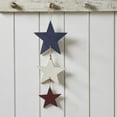 thumbnail image 1 of VHC Brands Patriotic RWB Triple Hanging Stars Ornament 13.75x6, Independence Day Decor, Star Design, MDF Ornament, Star Shape, Americana, Faded Blue, 1 of 6