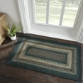 thumbnail image 1 of VHC Brands Pine Grove, Braided Jute Rug, Non-Skid Pad, Accent Rug, Rectangle, Green, 27x48, 1 of 11