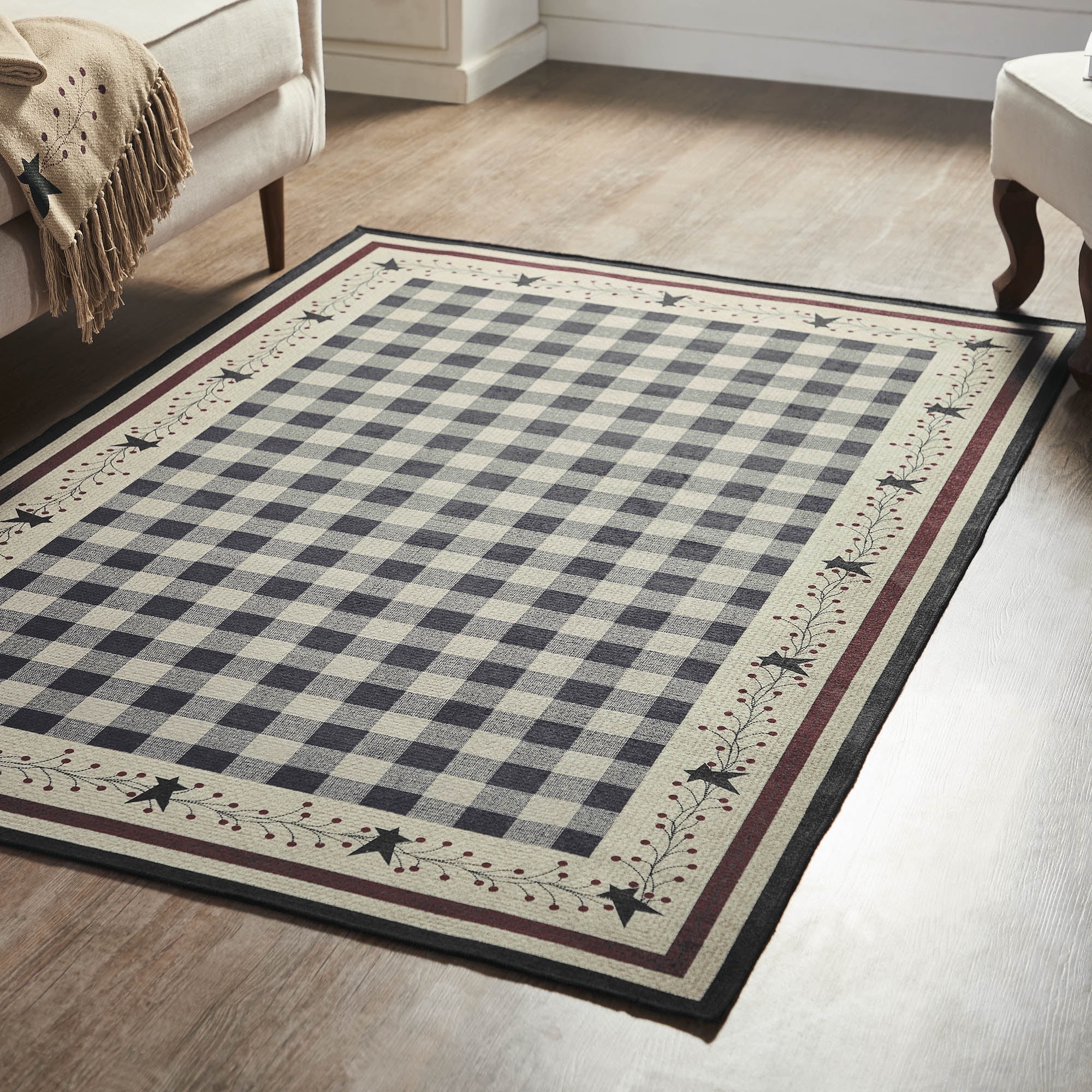 VHC Brands Pip Vinestar Indoor Rug Rect 48x72, Polyester Area Rug ...