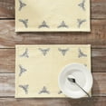 thumbnail image 1 of VHC Brands Placemat 13x19 Set of 2, Cotton Dining Room, Kitchen Placemat, Dining Table Placemats, Place Mat, Buzzy Bees Collection, Rectangle 13x19, Vintage Yellow, 1 of 3