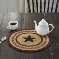 VHC Brands Potomac Jute Trivet Woven Table Mat 15" Round