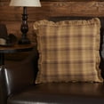 thumbnail image 1 of VHC Brands Prescott Plaid Cotton Rustic Square Pillow 16x16 Filled Bedding Accessory, 16" x 16", 1 of 3