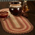 thumbnail image 1 of VHC Brands Primitive Ginger Spice Table Runner, Orange Red Natural, Jute Blend, Oval, 13x36 Inches, 1 of 4