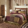 thumbnail image 1 of VHC Brands Quilt California/Luxury King, Cotton Quilt, Country Bedding, Connell Collection, Size - 115x124, Burgundy, 1 of 5