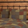 thumbnail image 1 of VHC Brands Ridge Patchwork Cotton Rustic Bedding Standard Sham, Cedar Green, 1 of 6