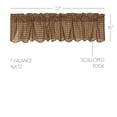 thumbnail image 1 of VHC Brands Ridge Plaid Cotton Rustic Kitchen Curtains Rod Pocket Hanging Loops 16x72 Valance, Cedar Green, 1 of 4