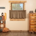 thumbnail image 1 of VHC Brands Ridge Plaid Cotton Rustic Kitchen Curtains Rod Pocket Hanging Loops 24x36 Tier Pair, Cedar Green, 1 of 6