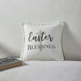 thumbnail image 1 of VHC Brands Risen Easter Blessings Cross Spring Easter Christian Decor Pillow for Couch Living Room Sofa 12x12, 1 of 3